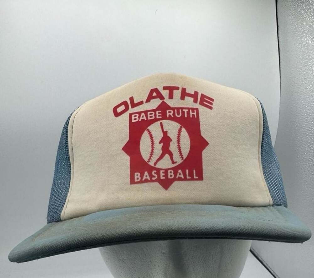 Young An Olathe Babe Ruth Baseball Trucker Hat One Size Fits All